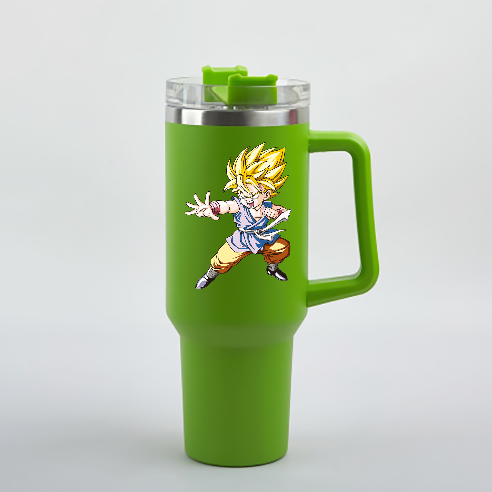 （画像用） ドラゴンボール ベジット DRAGON BALL Vegetto 1200mL車用タンブラー - クリスタルステッカー（プラスチックストロー付き）